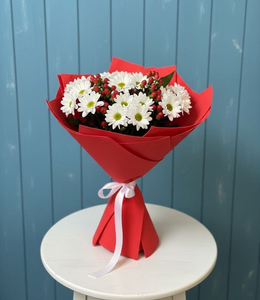 Букет цветов из: Хризантемы в Лесорогске