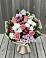 Букет цветов из: Альстромерии, Гвоздики, Розы и Хризантемы в Лесорогске