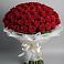 Букет 101 Красная роза Блэк Мэджик в Лесорогске