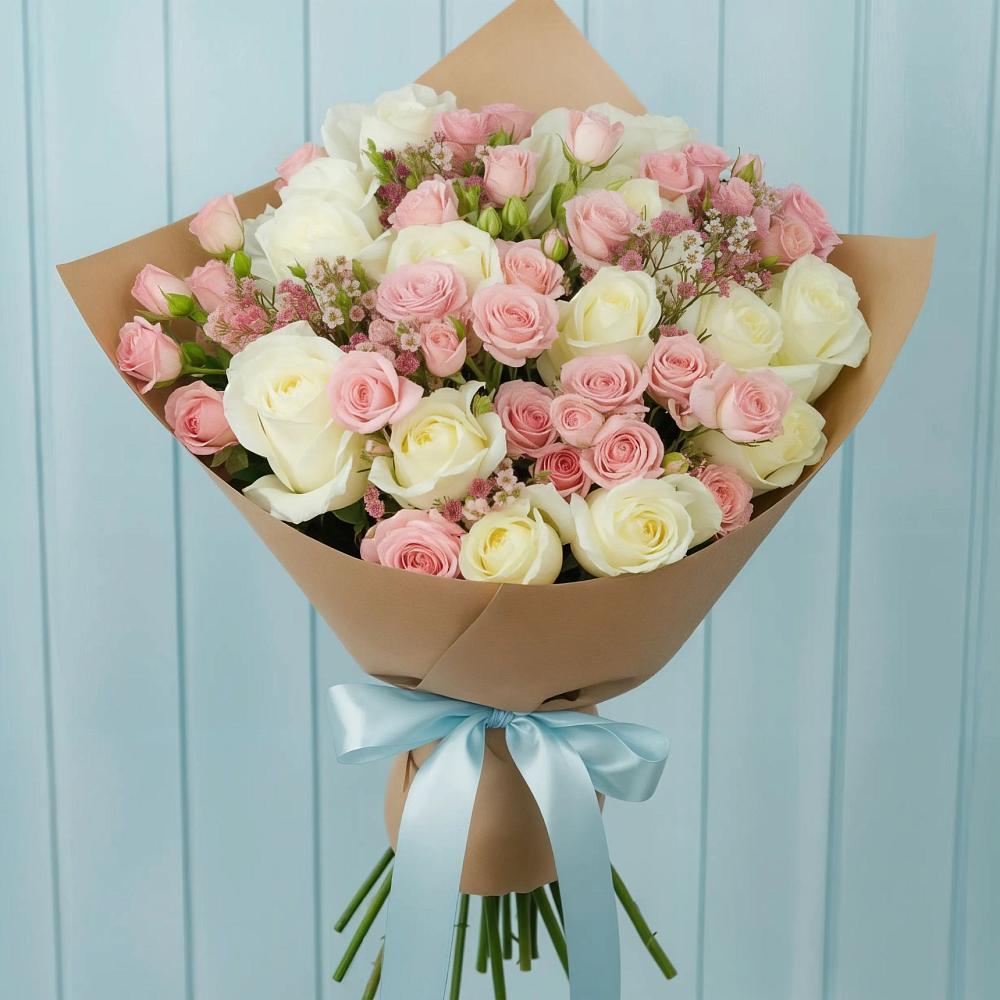 Букет цветов из: Розы в Лесорогске