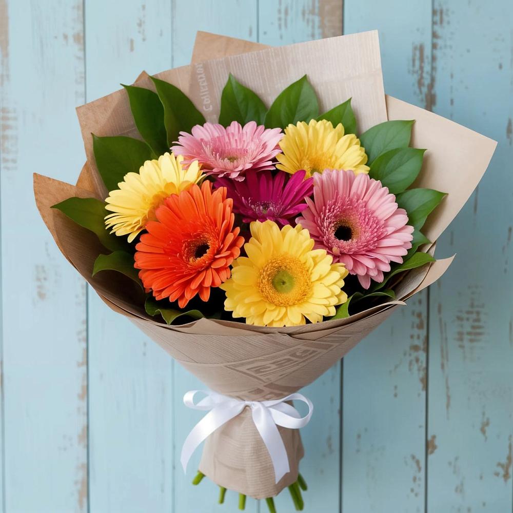 Букет цветов из: Герберы в Лесорогске