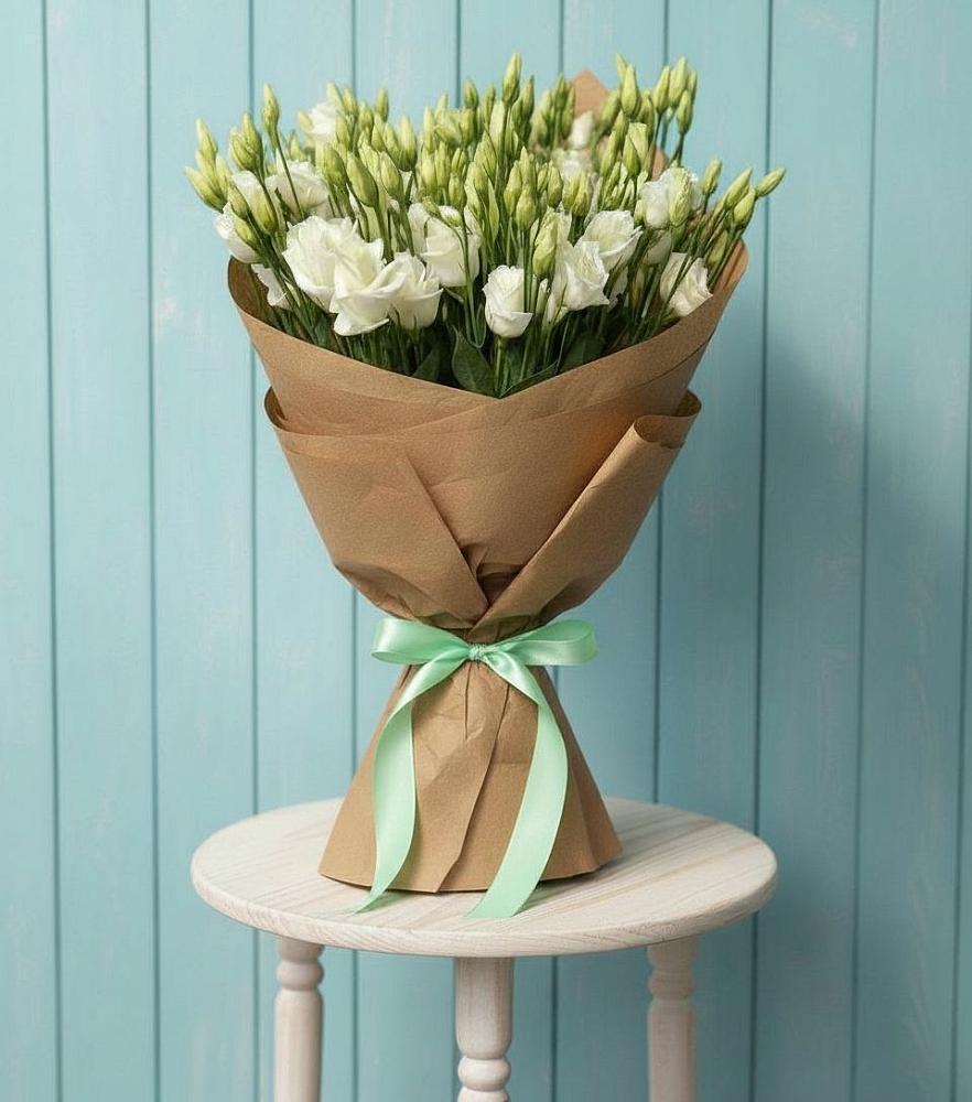 Букет цветов из: Лизиантусы в Лесорогске