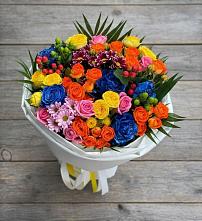 Букет цветов из:  Розы и Хризантемы #REPLACE_PRED# Лесорогске