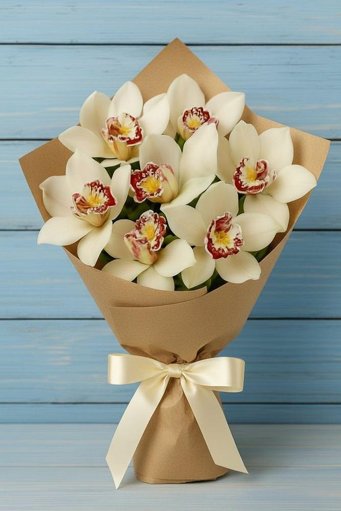 Букет цветов из: Орхидеи и Розы в Лесорогске